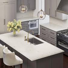 Allen Roth Seraphim Quartz Kitchen Countertop Sample Lowes Com In 2020 Kitchen Countertops Quartz Kitchen Countertops White Kitchen Countertop Samples