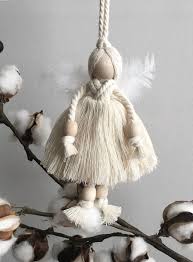 Macrame Angel Ornament Yaratici El Sanatlari Yaratici Fikirler Elisi Fikirleri