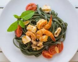 Recette De Pates Au Basilic Crevettes Et Mozzarella Recette Recette Hypocalorique Recette Pate Pate Basilic