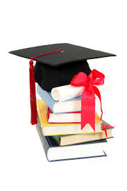 A yearbook showing all your fun memories. Graduation Cap And Diploma On Stack Of Books Stock Image Image Of Accomplished Ceremonial 1458537