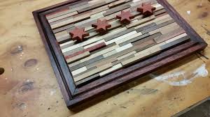 Wood Wall Art Desktop Reclaimed Wood Chicago Flag With Padauk Stars Chicago Flag Wood Wall Art Wood Wall