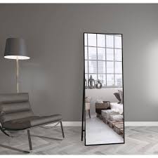 Oversized leaning floor mirror for 2020 ideas on foter. Rectangular 65 In L 22 In W Full Length Standing Mirror Oversized Aluminum Alloy Frame Beveled Glass Floor Mirror On Sale Overstock 33936076