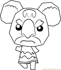 Kermit and piggy coloring page. Gonzo Animal Crossing Coloring Page For Kids Free Animal Crossing Printable Coloring Pages Online For Kids Coloringpages101 Com Coloring Pages For Kids