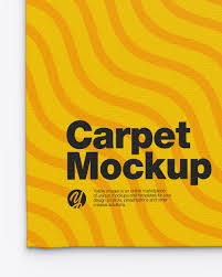 Download Carpet Mockup In Indoor Advertising Mockups On Yellow Images Object Mockups PSD Mockup Templates