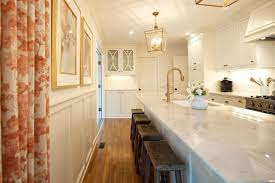 White Kitchen Antique Brass Hardware Marble Countertop Custom Cabinets Walker Woodworking Walker Woodworking Inset Cabinetry Custom Cabinets