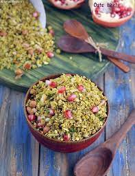 Oats Bhel How To Make Oats Bhel Puri Indian Oats Recipe Recipe Healthy Indian Snacks Healthy Snacks List Healthy Toddler Snacks