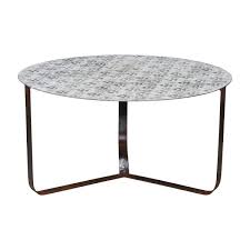 Solid pine wood, distressed and painted metal hardware front and the back are the same (2 drawers on both sides) dimensions: Estel Round Coffee Table Model In Raw Metal With Black And White Vintage Style Painted Tray