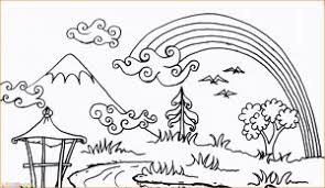 Ahmedatheism gambar mewarnai pemandangan desa. 120 Sketsa Gambar Pemandangan Alam Bagus Dan Berwarna Marimewarnai Com