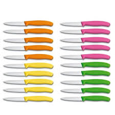Boite De 20 Couteaux Office Lame 8cm Victorinox Manches 4 Coloris Taille Taille Unique Couteau Chef Couteau Lame