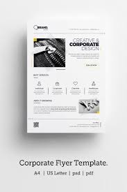 Black And White Brand Identity Minimal Clean Simply Black And White Corporate Flyer Corporate Identity Template 68640 Corporate Flyer Flyer Design Inspiration Flyer