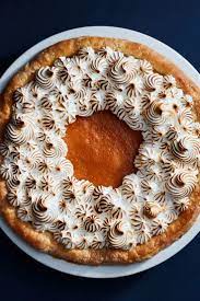 Nyt Cooking Everything About This Sweet Potato Pie Is Surprisingly Light And Creamy From The Soft Custard Filling To The Swoopy Toasted Me In 2020 Meringue Pie Brown Sugar Sweet Potatoes Desserts