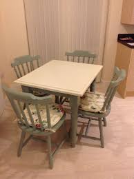 upcycled an old pine table and chairs