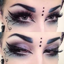 Black And Light Blue Eyeshadow Looks Dark Blue And Light Blue Eye Makeup Dark Fairy Makeup Carnival Makeup Fairy Makeup