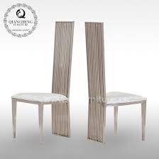 The comfortably canted back is hand woven in double heather charcoal seagrass rope. China High Back Modern Hotel Furniture Metal Pu Leather Dining Chair With Steel China Dining Chair Chair