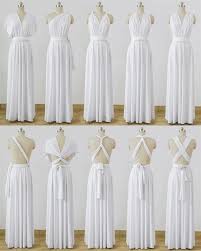White Convertable Dress Multiway Wrap Dress Infinity Bridesmaids Dress Infinity Dress Bridesmaid Multiway Bridesmaid Dress Infinity Dress Styles