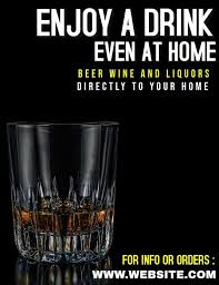 Beer Wine And Liquors Home Delivery Service In 2020 Drink Delivery Liquor Delivery Flyer