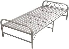 Xiao Folding Bed Steel Bed Bed Single Bed Simple Bed Folding Bed Household Economical Nap Bed 18510047cm Color Silver Si In 2020 Simple Bed Steel Bed Folding Beds