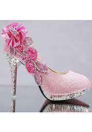 Save 5% with coupon (some sizes/colors) Pink Round Toe Stiletto Rhinestone Fashion High Heeled Shoes Pumps Heels Shoes