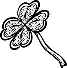 The image is png format with a clean transparent background. Download Coloring Book Four Leaf Clover Computer Icons Line Vektor Bunga Hitam Putih Png Full Size Png Image Pngkit