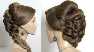 Girls with long hair can opt for this hairstyle which suits well for crop tops and off shoulder dresses. Bridal Hairstyle For Long Medium Hair Youtube Wedding Hairstyles For Long Hair Long Hair Styles Wedding Hairstyles For Medium Hair