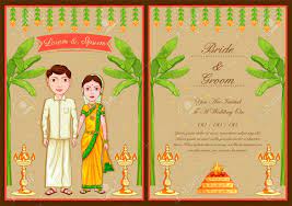 Use them in commercial designs under lifetime, perpetual & worldwide rights. Illustration Of South Indian Couple On Indian Wedding Invitation Royalty Free Cliparts Vectors And Stock Illustration Image 140159501