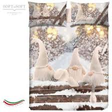 Copriletto & materasso da letto. Copripiumino Per Letto Matrimoniale Stampa Digitale Con Gnomi Parure Softandsoft It Soft Soft Copripiumini Matrimoniali