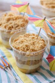 Prepare and bake dessert crust. Sand Pudding Cups Easy Beach Parfait Lil Luna
