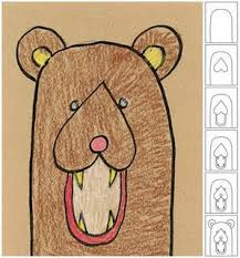 Search Results For Label 1st Grade Kindergarten Art Kids Art Projects Bear Drawing