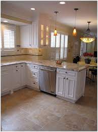 Kitchen Floor Tile Ideas With White Cabinets In 2021 Beige Kitchen Kitchen Flooring Kitchen Floor Tile