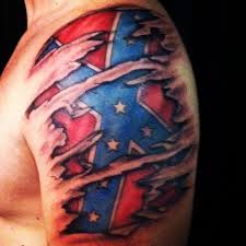 Tiny tattoo of the american flag placed on a woman's back side. Amazing Rebel Flag Tattoos Designs And Ideas