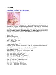 Several of the companions of the prophet muhammad (peace be upon him) changed their own arabic names, because the meanings of their names connoted. Nama Nama Bayi Laki2 Islami