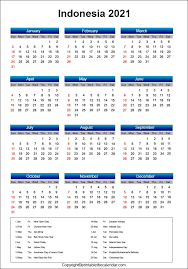 Entweder nutzt ihr einen jahreskalender, der alle 12 monate auf einer einzigen seite zeigt oder ihr verwendet. Indonesia Calendar 2021 With Holidays Free Printable Template Printable The Calendar