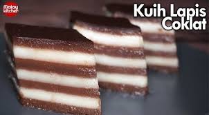 Sesuai sangat untuk sesiapa yang elergik telur atau tak sukakan rasa telur. Kuih Lapis Coklat Sukatan Cawan Malay Kitchen