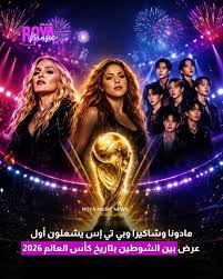 RoyaMusic - في خطوة غير مسبوقة بتاريخ البطولة، أعلن الاتحاد الدولي لكرة  القدم بالتعاون مع منظمة غلوبال سيتيزن عن إقامة أول عرض بين الشوطين في نهائي  كأس العالم ٢٠٢٦، بمشاركة النجوم مادونا