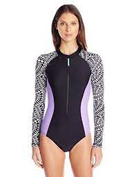 Speedo Long Sleeve One Piece Swim Suit Surfing Rash Guard Shirt Powerflex Eco M Speedo Long Sleeve Swimsuit Women Swimsuits Swimsuits