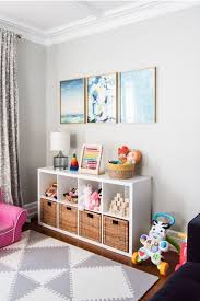 Pictures on toy bins so kids know exactly where to put them when cleaning up. 10 Genius Toy Storage Ideas For The Nursery Nursery Design Studio