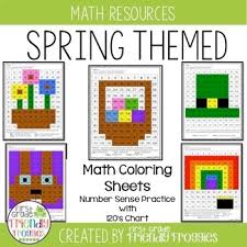 When i think spring, i think of the gorgeous flowers: Spring Coloring Sheets First Grade Worksheets Teaching Resources Tpt