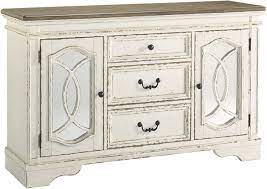 Gracious, yet not overly grand. Amazon Com Signature Design By Ashley Realyn Dining Room Server Chipped White Furniture Decor