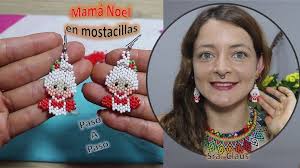 Como hacer Mamá Noel en mostacillas, Sr Claus o Abuelita navideña (paso a  paso) Aniara Sanarte