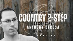 Country 2-step lessons start tomorrow at 6pm