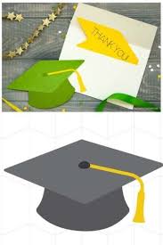 Commemorate a graduation with a mini graduation cap craft. Graduation Cap Cards Thank You Or Congrats Cricut Project