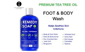 Homeopathic treatment for intertrigo is very successful. Amazon Com Remedy Soap Tea Tree Oil Body Wash Helps Body Odor Athlete S Foot Jock Itch Ringworm Yeast Infections Skin Irritations Shower Gel For Women Men Natural Mint Aloe Skin Cleanser 12