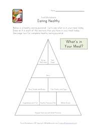 Eating Healthy Food Pyramid Worksheet All Kids Network