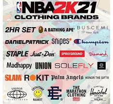 Unveiled ahead of the game's september 2020 release. Nba 2k21 Clothing Brands Nba2k