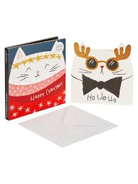 Buy cat christmas cards and get the best deals at the lowest prices on ebay! John Lewis Partners Christmas Cats Christmas Card Pack Of 10 At John Lewis Partners