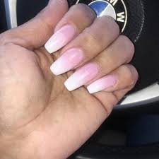 You might have heard about ombre hair since it is a popular hairstyle that has been around for quite some. Pink And White Acrylic Nails Coffin Shape Nail And Manicure Trends