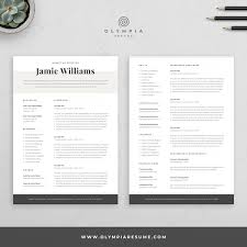 Modern Resume Template Creative Cv For Word Elegant Design Etsy Creative Resume Templates Resume Design Template Creative Cv Template