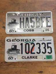 Georgia On My Mind Antique Vehicle Auto Car Tag License