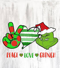 Peace Love Grinch Christmas Sublimation Png Design Christmas Etsy In 2020 Grinch Christmas Peace And Love Christmas Drawing