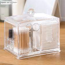 Check spelling or type a new query. Coffret Transparent Pour Coton Tiges Maquillage Organisateur De Maquillage Boite De Rangement En Plastick Pour Outils Cosmetiques Boucle D Oreille Boite Acrylique Creative Aliexpress